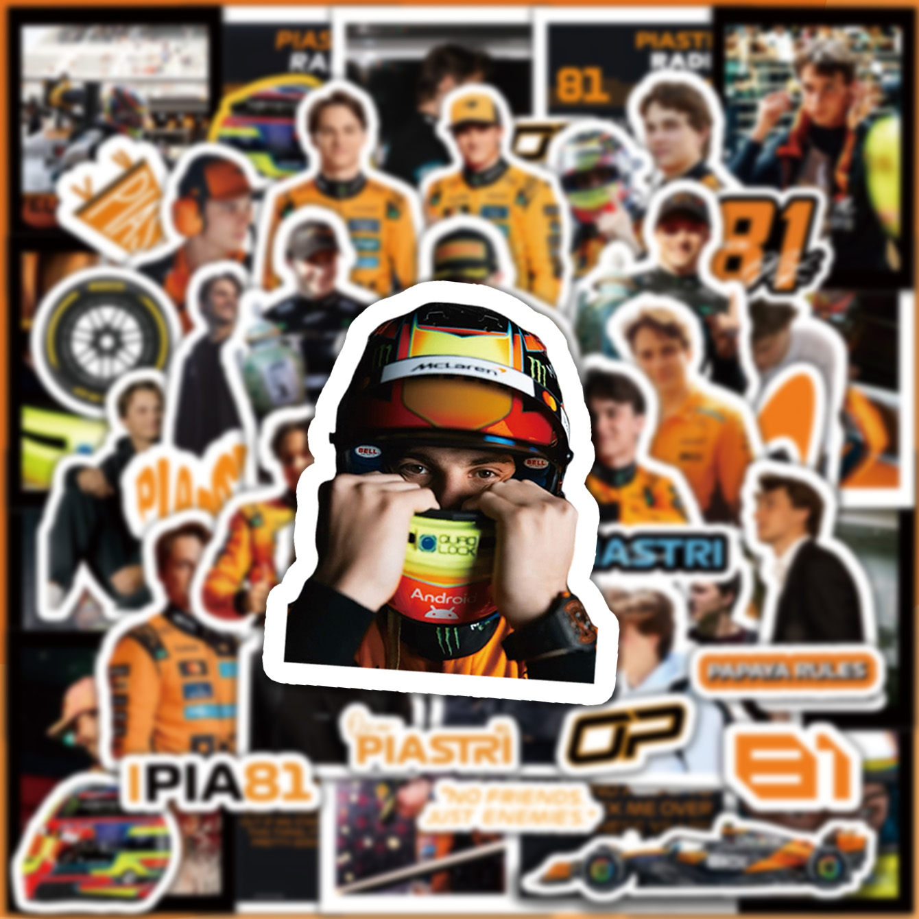5-6 Sheets F1 Stickers, Norris - огляд і ціна Event Supplies