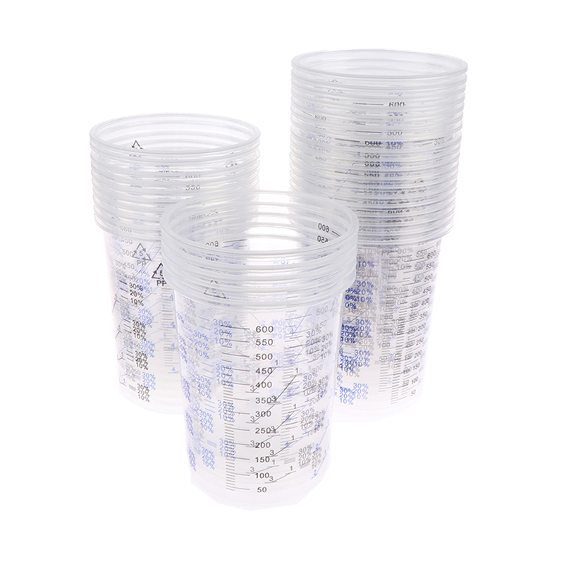 50PCS 600ml Calibrated Plastic - огляд і ціна Plastic Cup 50Pcs