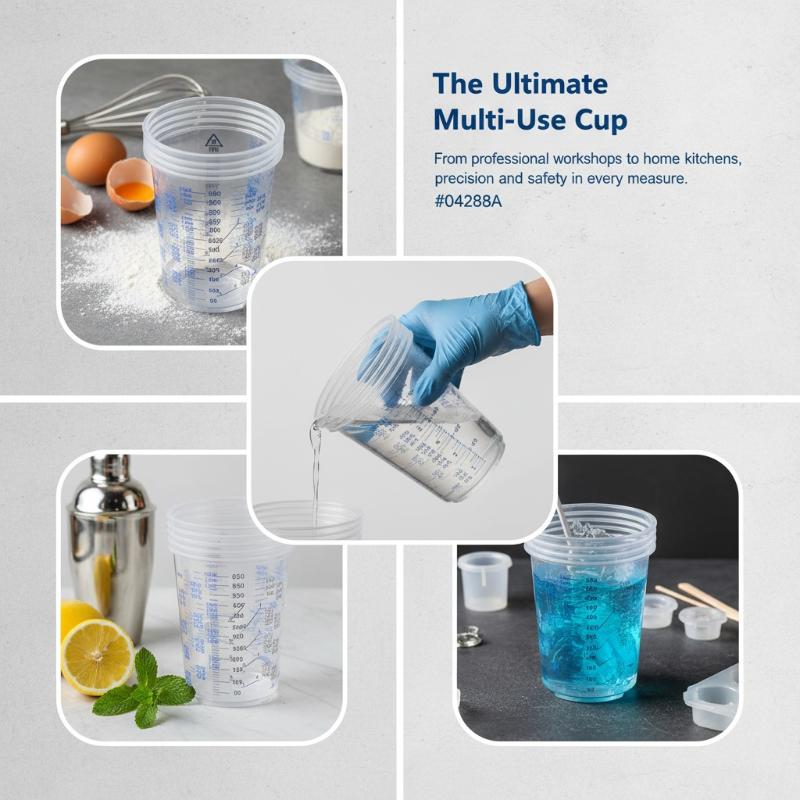 50PCS 600ml Calibrated Plastic - огляд і ціна Plastic Cup 50Pcs