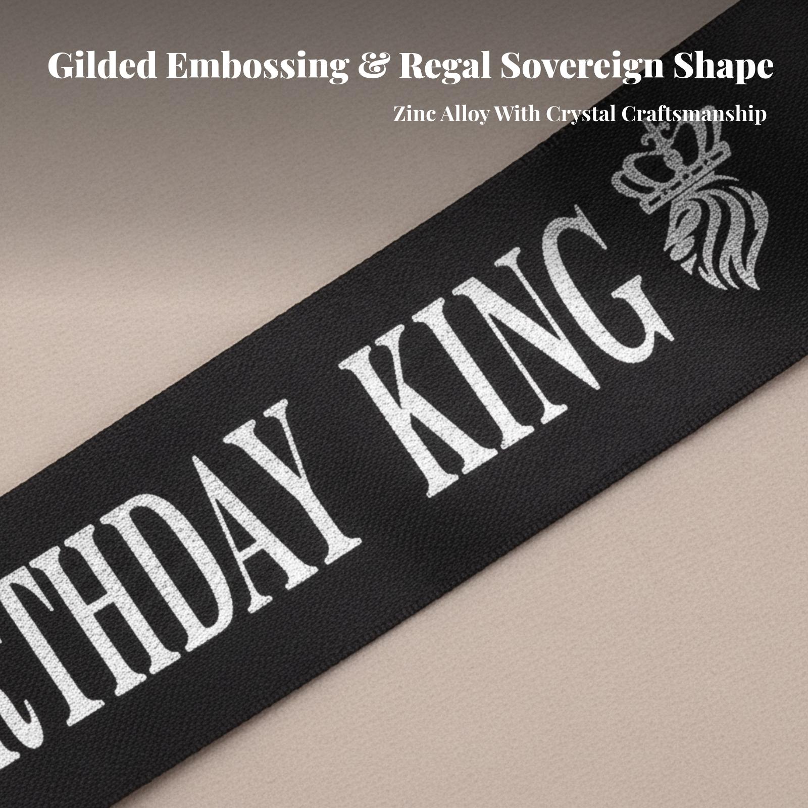 Birthday King Party Crown Glit - огляд і ціна Birthday Sash Glitter