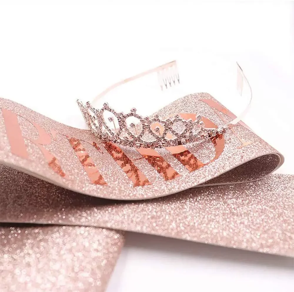 Birthday Queen Crown Girl Wome - огляд і ціна Birthday Sash Glitter