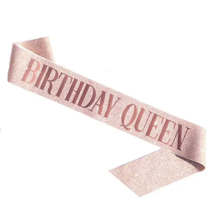 Birthday Queen Crown Girl Wome - огляд і ціна Birthday Sash Glitter